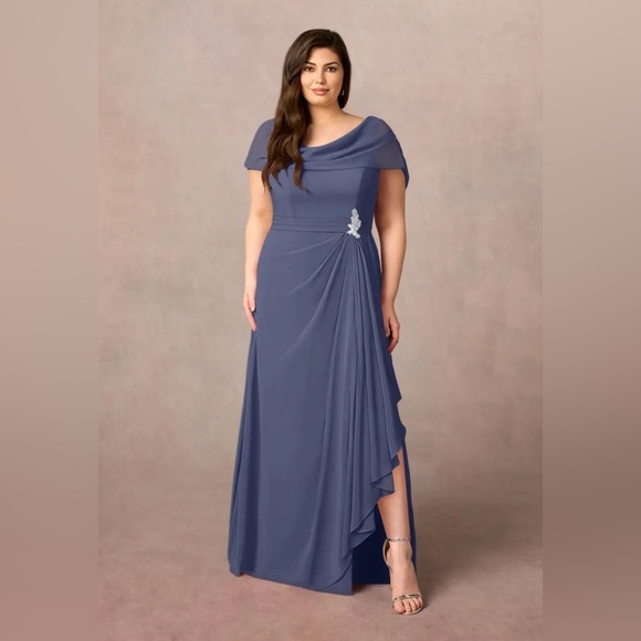 Azazie Stormy A Line Formal Dress - Picture 6 of 6